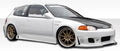 Duraflex B-2 Side Skirts Compatible With 1992-1995 Honda Civic HB - 2 Piece