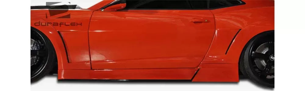 Duraflex Circuit Wide Body Side Skirts Compatible With 2010-2015 Chevrolet Camaro - 2 Piece
