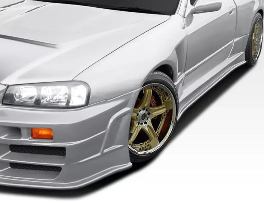 Duraflex R324 Conversion Front Fenders Compatible With 1989-1994 Nissan Skyline - 2 Piece