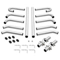 MagnaFlow 3in. Custom Builder Kit Dual Exhaust System - Stainless Steel, Universal Fit