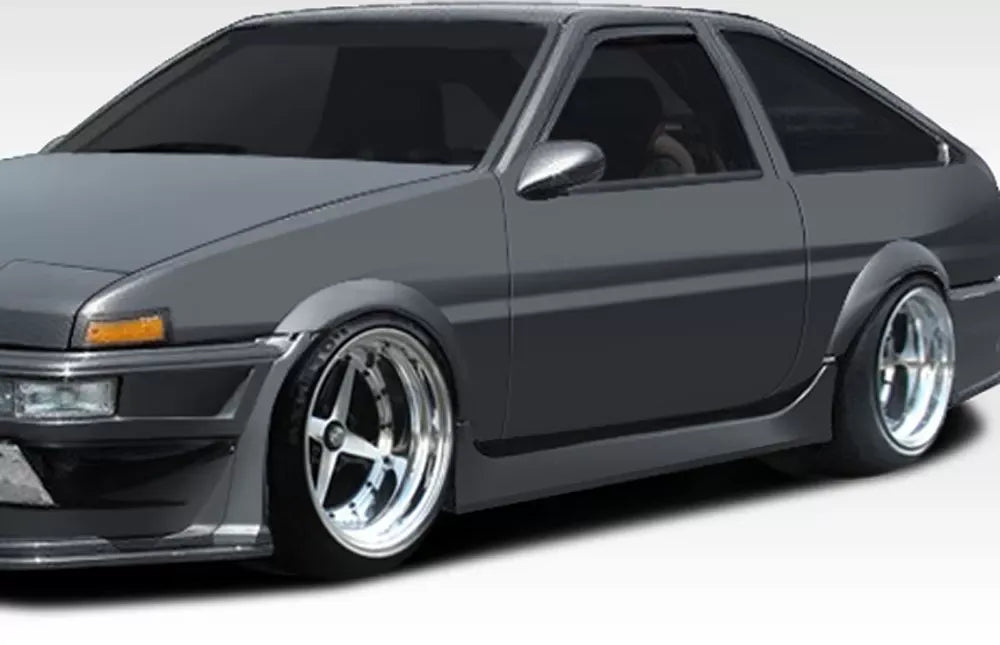 Duraflex MB-R Side Skirts Compatible With 1984-1987 Toyota Corolla - 2 Piece