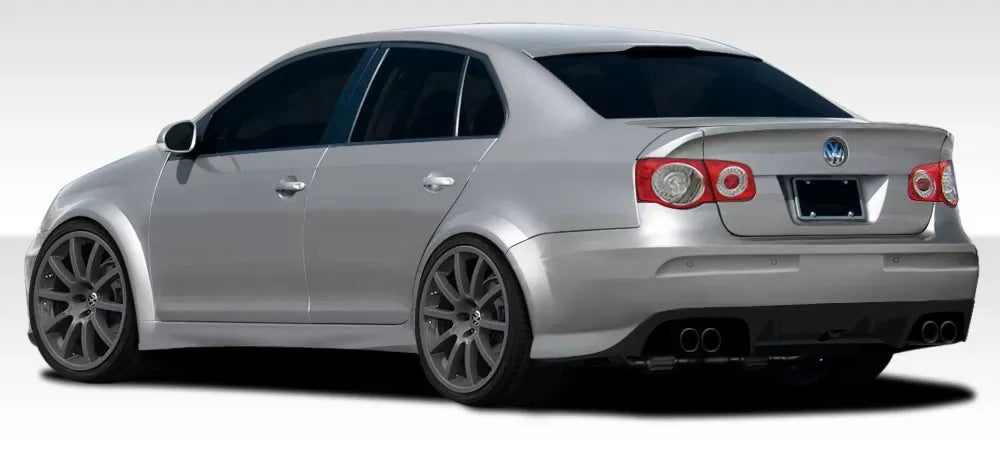 Duraflex R-GT Wide Body Rear Bumper Cover Compatible With 2005-2010 Volkswagen Jetta - 5 Piece