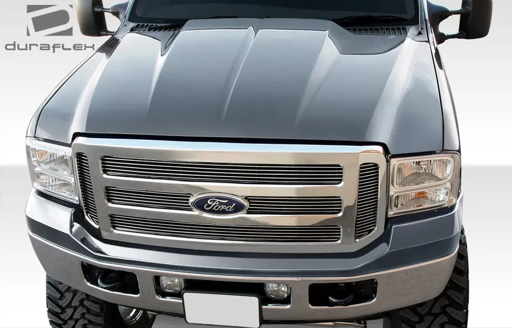 Duraflex Cowl Hood Compatible With 1999-2007 Ford Super Duty - 1 Piece