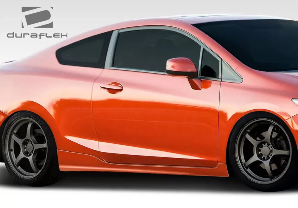 Duraflex H-Sport Side Skirts Compatible With 2012-2015 Honda Civic - 2 Piece