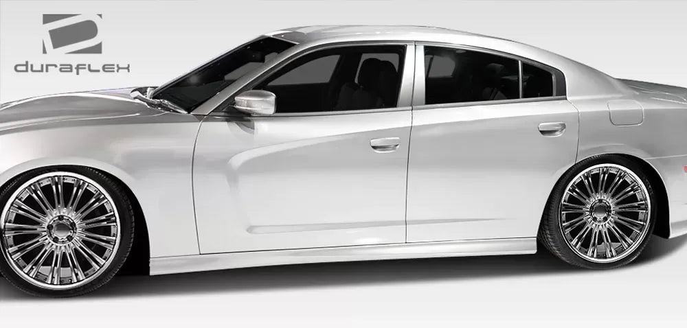 Duraflex SRT Look Side Skirts Compatible With 2011-2023 Dodge Charger - 2 Piece