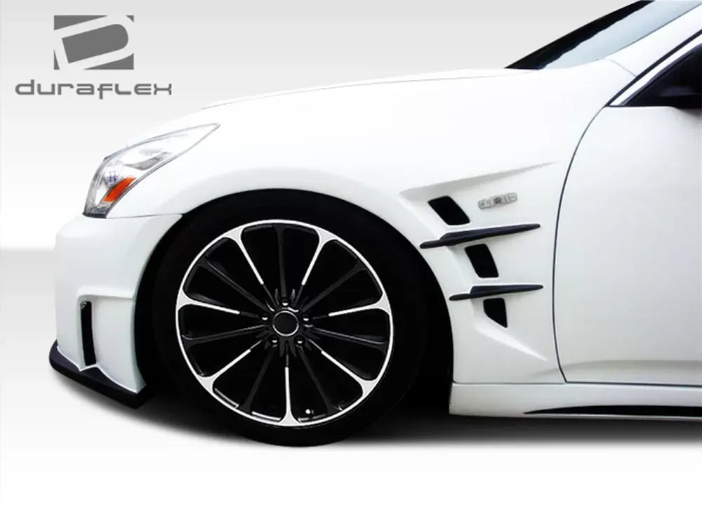 Duraflex W-1 Fender Compatible With 2007-2013 Infiniti G Sedan - 2 Piece
