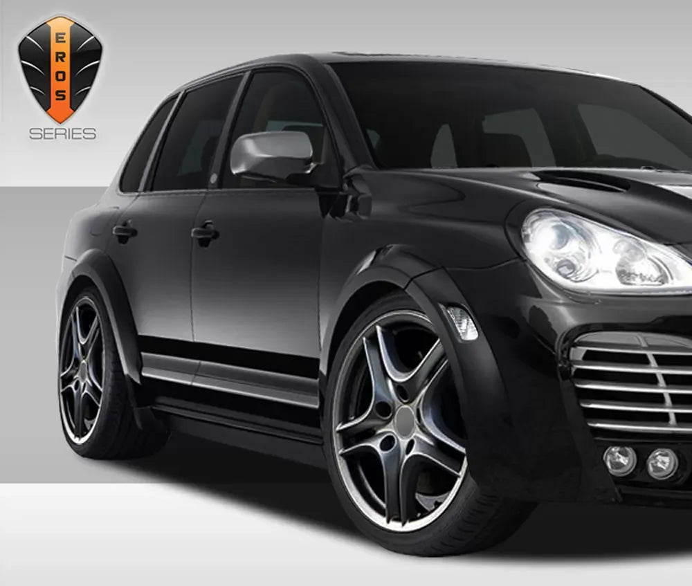 Duraflex Eros Version 1 Wide Body Side Skirts Compatible With 2003-2006 Porsche Cayenne - 2 Piece