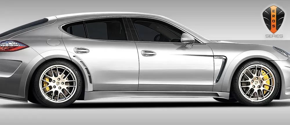 Duraflex Eros Version 4 Wide Body Side Skirts Compatible With 2010-2015 Porsche Panamera - 2 Piece