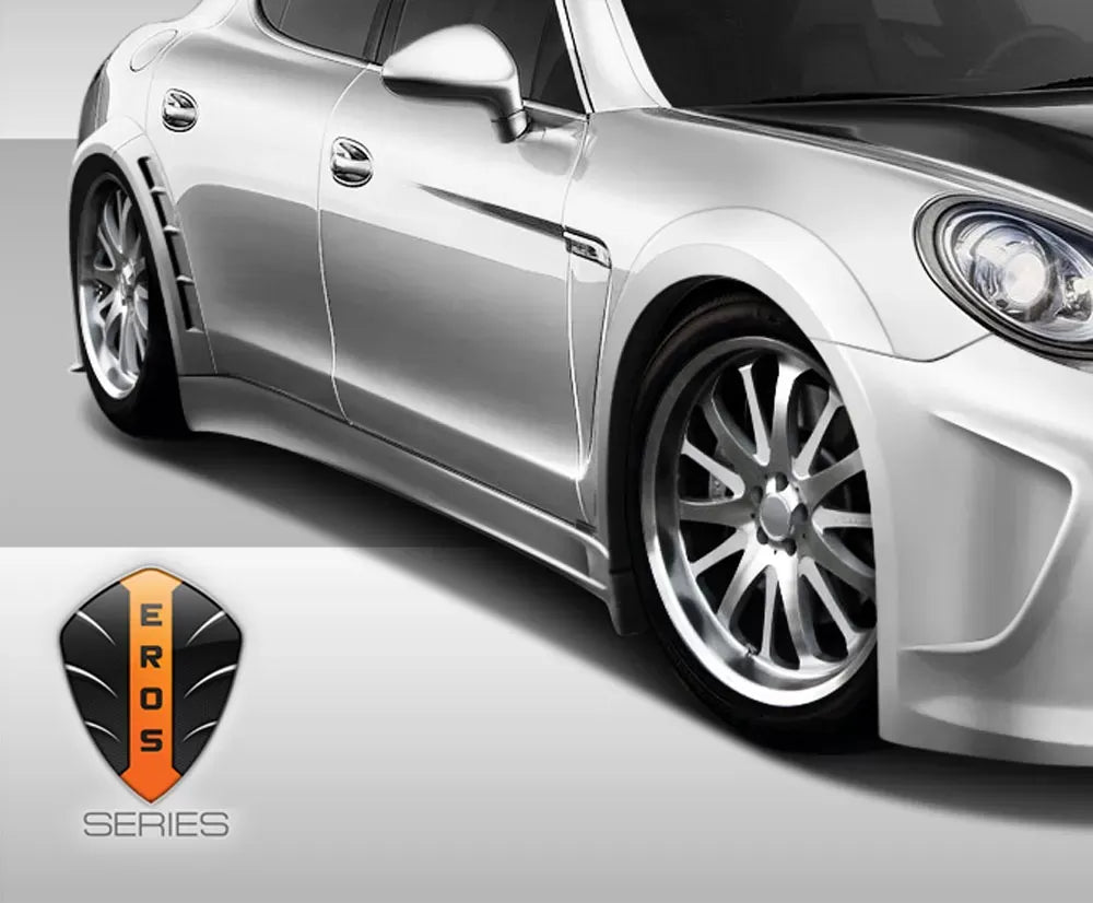 Duraflex Eros Version 4 Wide Body Side Skirts Compatible With 2010-2015 Porsche Panamera - 2 Piece