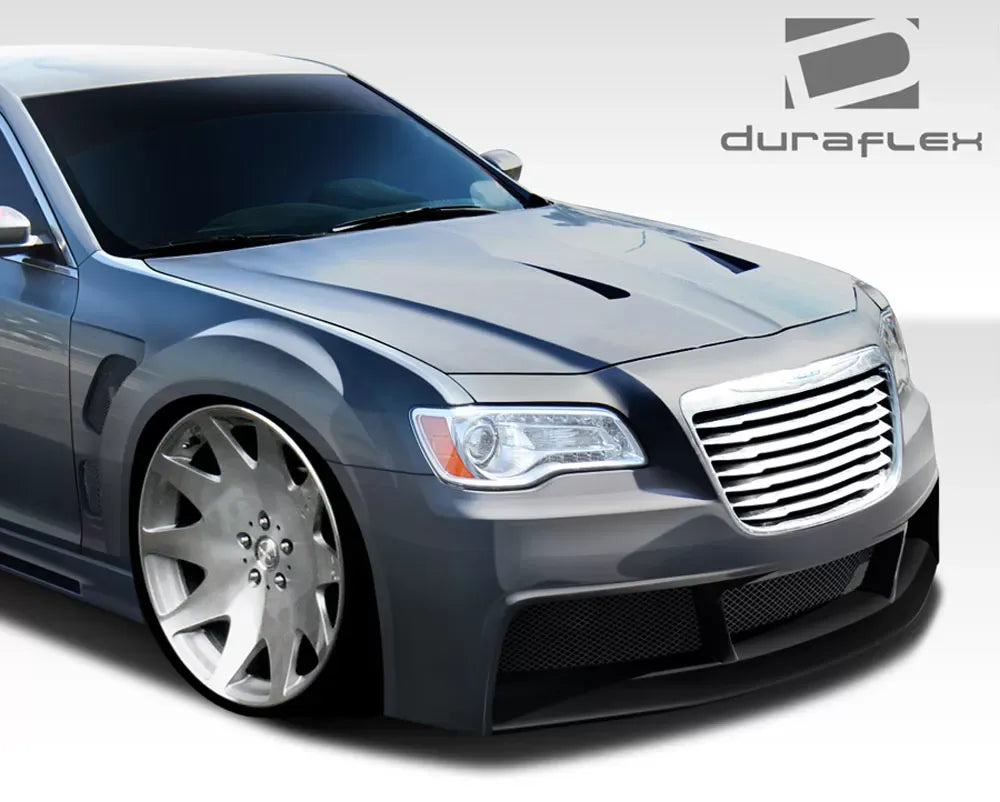 Duraflex Brizio Front Bumper Cover Compatible With 2011-2023 Chrysler 300 - 1 Piece
