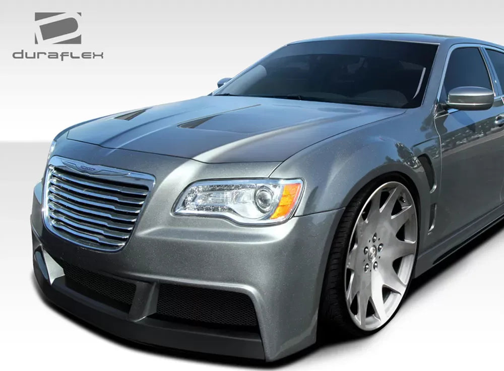 Duraflex Brizio Front Bumper Cover Compatible With 2011-2023 Chrysler 300 - 1 Piece