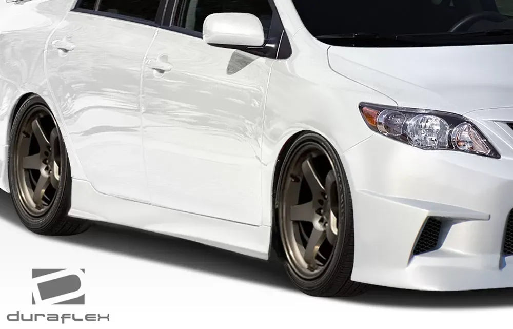 Duraflex GT Concept Side Skirts Compatible With 2009-2013 Toyota Corolla - 2 Piece