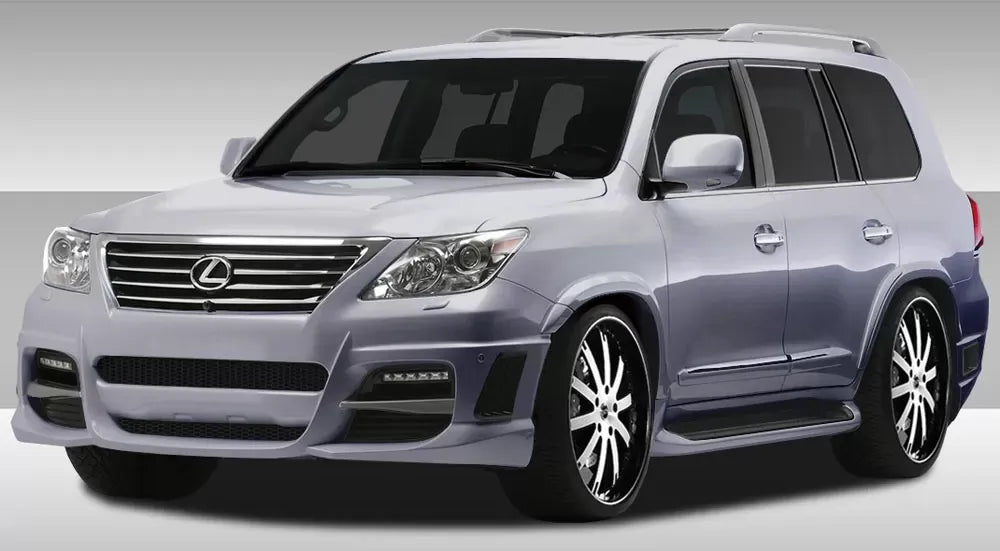 Duraflex Eros Version 1 Front Bumper Cover Compatible With 2008-2015 Lexus LX - 1 Piece