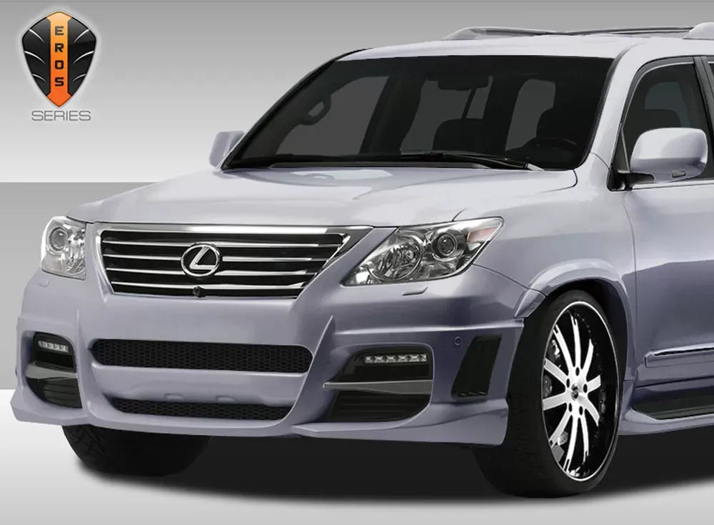 Duraflex Eros Version 1 Front Bumper Cover Compatible With 2008-2015 Lexus LX - 1 Piece
