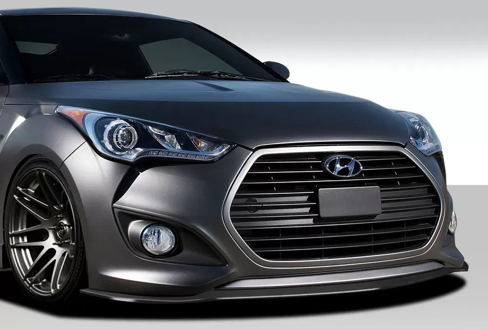 Duraflex GT Racing Front Lip Spoiler Compatible With 2012-2017 Hyundai Veloster - 1 Piece