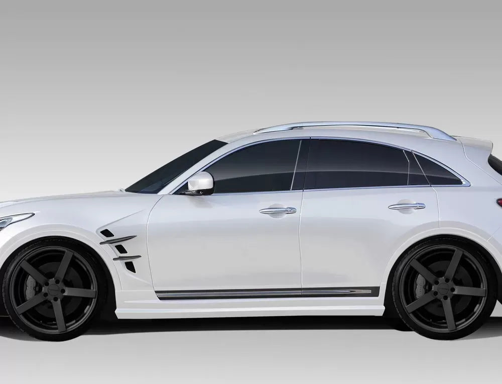 Duraflex CT-R Side Skirts Compatible With 2009-2017 Infiniti FX - 2 Piece