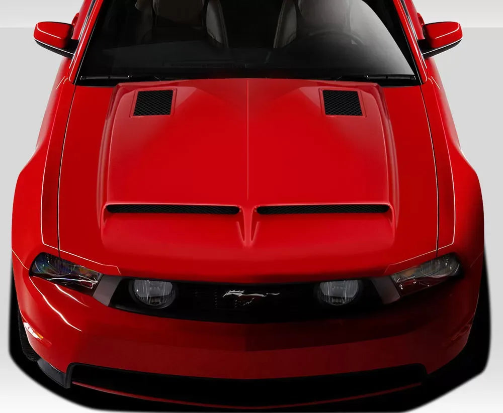 Duraflex GT500 Hood Compatible With 2010-2012 Ford Mustang - 1 Piece