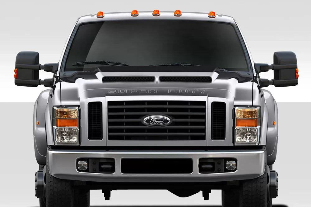 Duraflex CVX Hood Compatible With 2008-2010 Ford Super Duty - 1 Piece