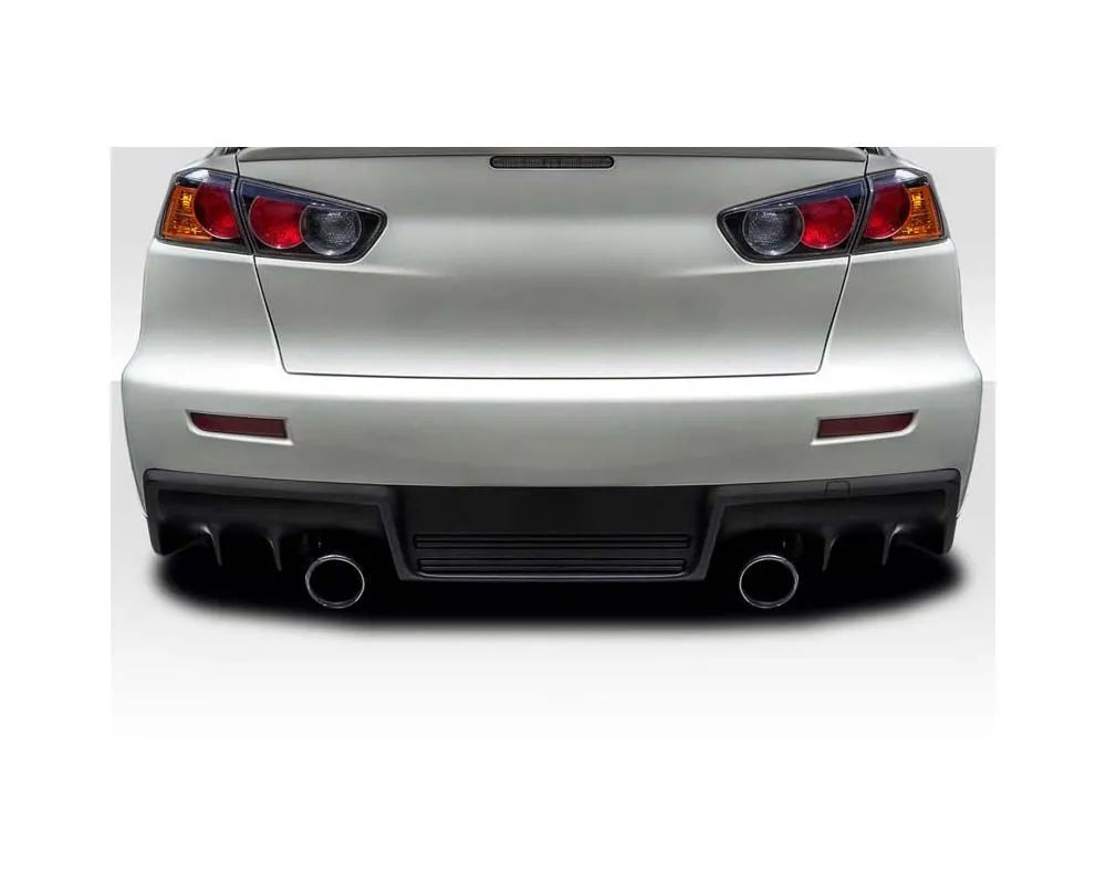 Duraflex Evo X V2 Rear Bumper Cover Compatible With 2008-2017 Mitsubishi Lancer - 1 Piece