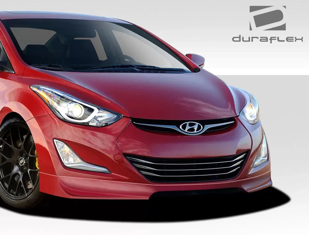 Duraflex Racer Front Lip Spoiler Compatible With 2011-2013 Hyundai Elantra - 1 Piece