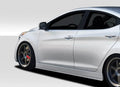 Duraflex Racer Side Skirts Compatible With 2011-2015 Hyundai Elantra - 2 Piece