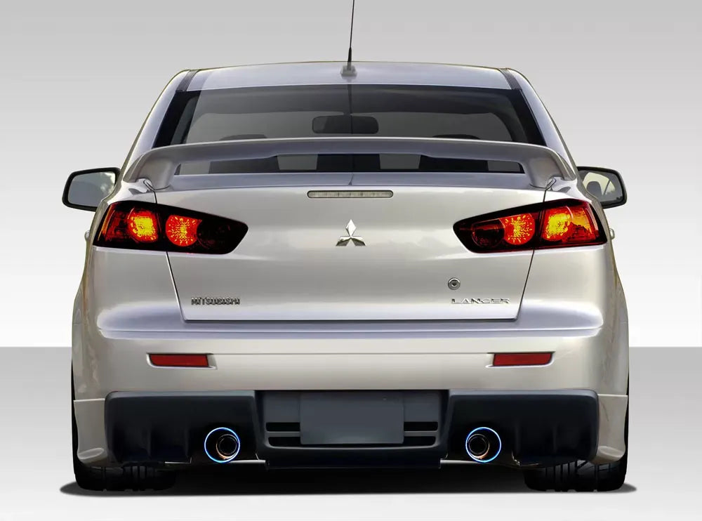 Duraflex Evo X V3 Rear Bumper Cover Compatible With 2008-2017 Mitsubishi Lancer - 1 Piece