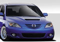 Duraflex M-Speed Hood Compatible With 2004-2009 Mazda 3 - 1 Piece