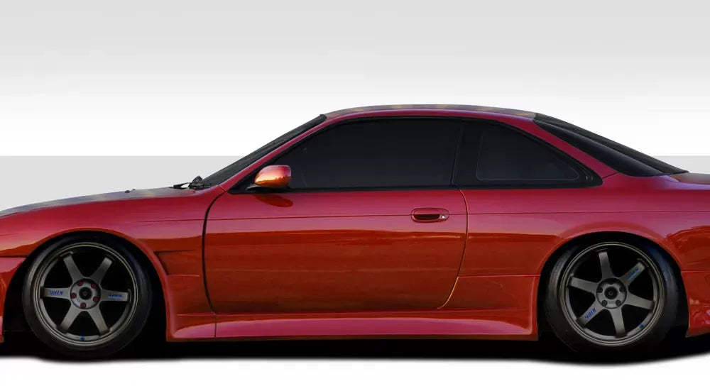 Duraflex V-Speed Wide Body Kit Compatible With 1997-1998 Nissan 240SX S14 - 8 Piece