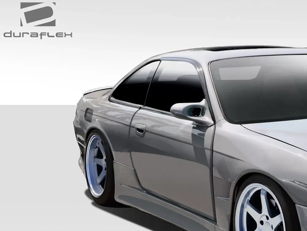 Duraflex V-Speed Wide Body Rear Fenders Compatible With 1995-1998 Nissan 240SX - 2 Piece
