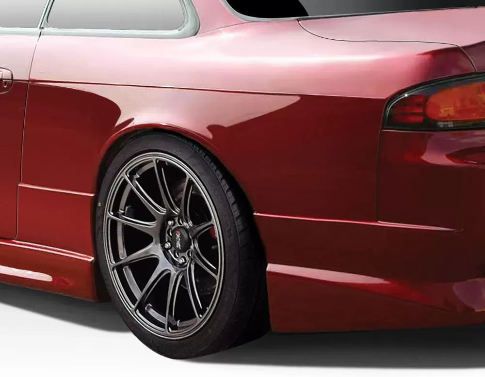 Duraflex C-Speed Rear Fenders Compatible With 1995-1998 Nissan 240SX - 2 Piece