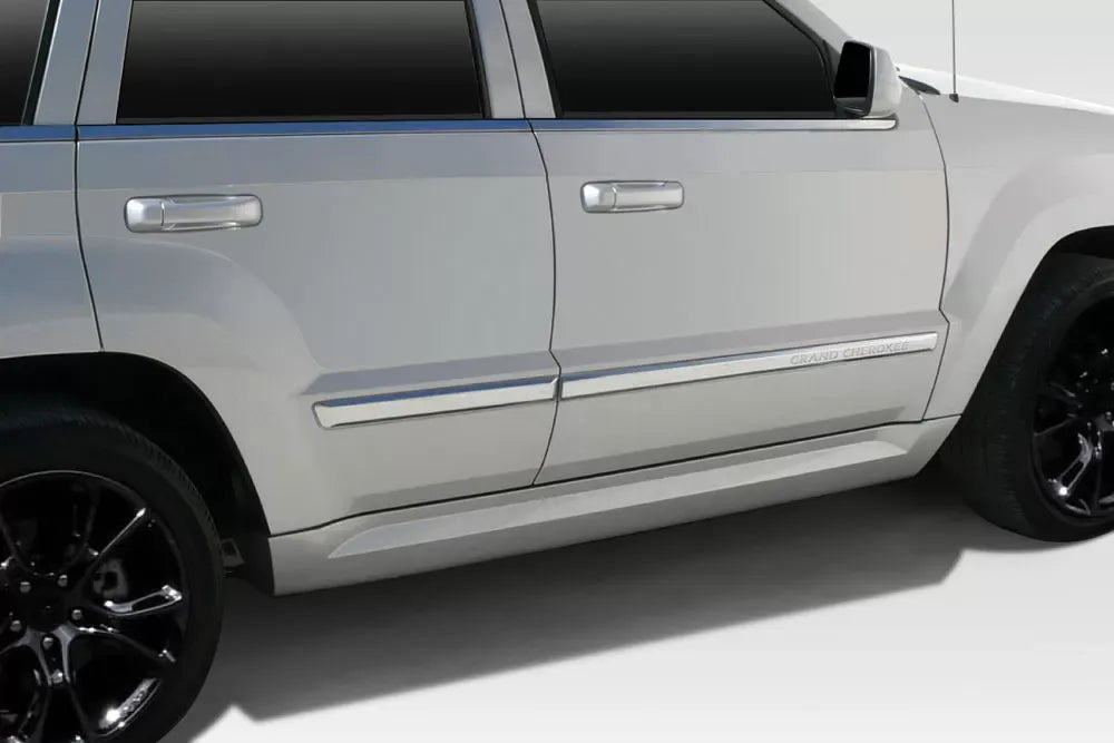 Duraflex SRT Look Side Skirts Compatible With 2005-2010 Jeep Grand Cherokee - 2 Piece