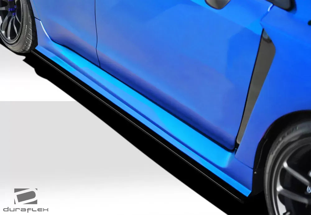 Duraflex NBR Concept Side Splitters Compatible With 2015-2021 Subaru WRX - 2 Piece