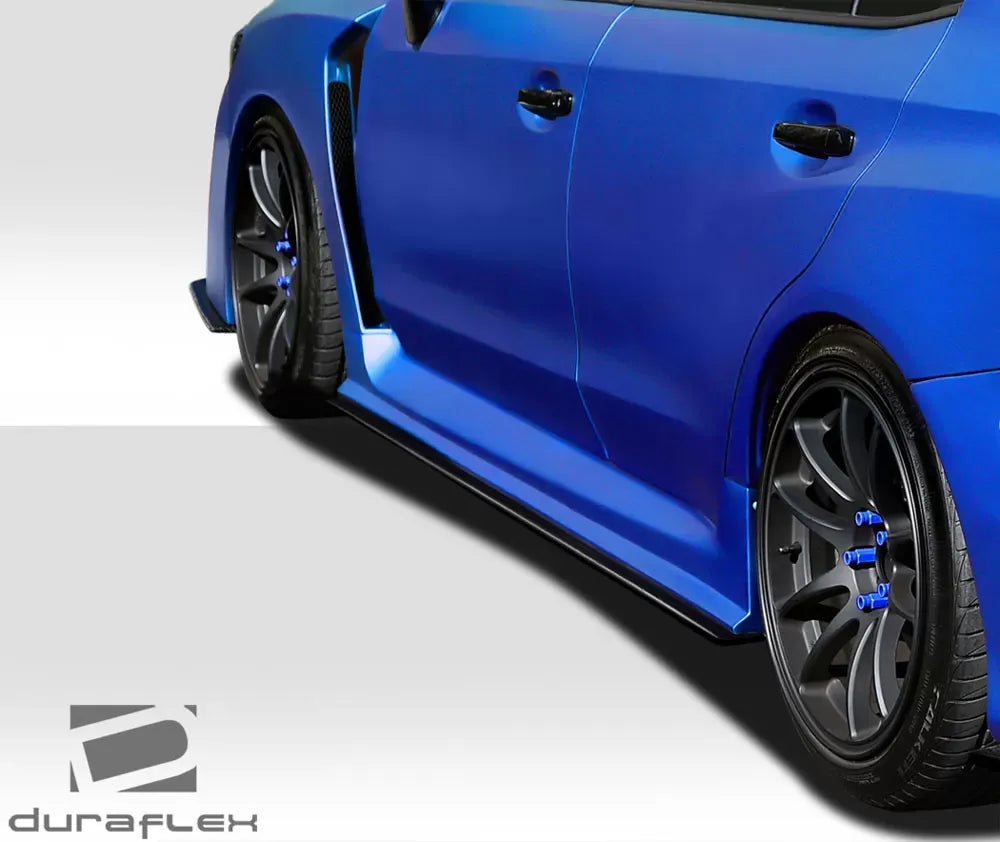Duraflex NBR Concept Side Splitters Compatible With 2015-2021 Subaru WRX - 2 Piece