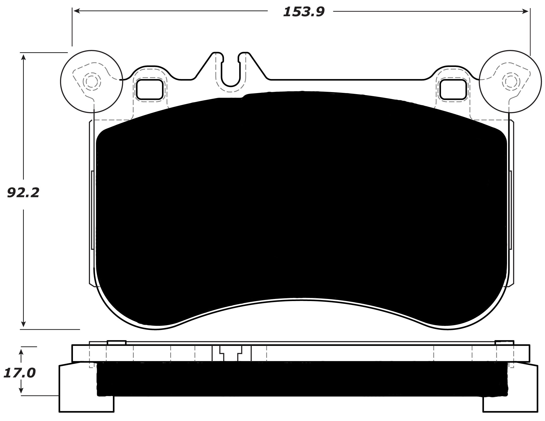 Porterfield Brake Pads for 2014 MERCEDES-BENZ E550 4-Matic