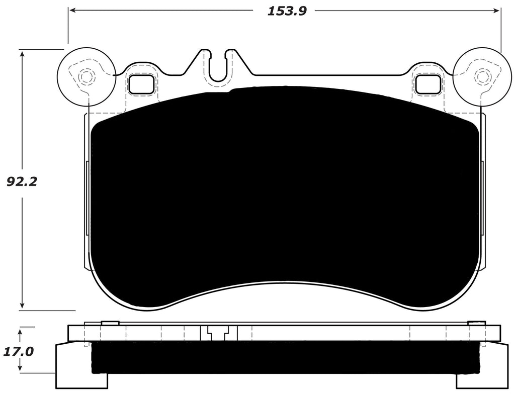 Porterfield Brake Pads for 2015 MERCEDES-BENZ CLS550