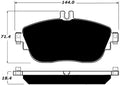 Porterfield Brake Pads for 2017 MERCEDES-BENZ GLA250