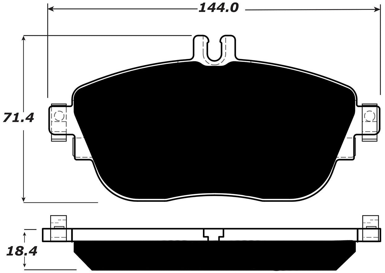 Porterfield Brake Pads for 2016 MERCEDES-BENZ CLA250