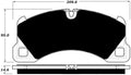Porterfield Brake Pads for 2017 PORSCHE PANAMERA w/Iron Discs