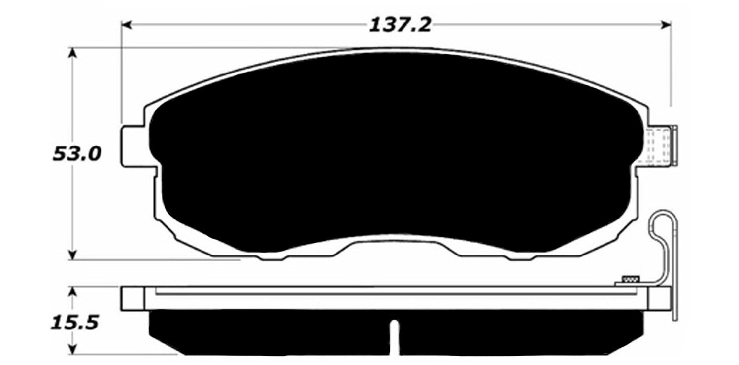 Porterfield Brake Pads for 2008 NISSAN ALTIMA