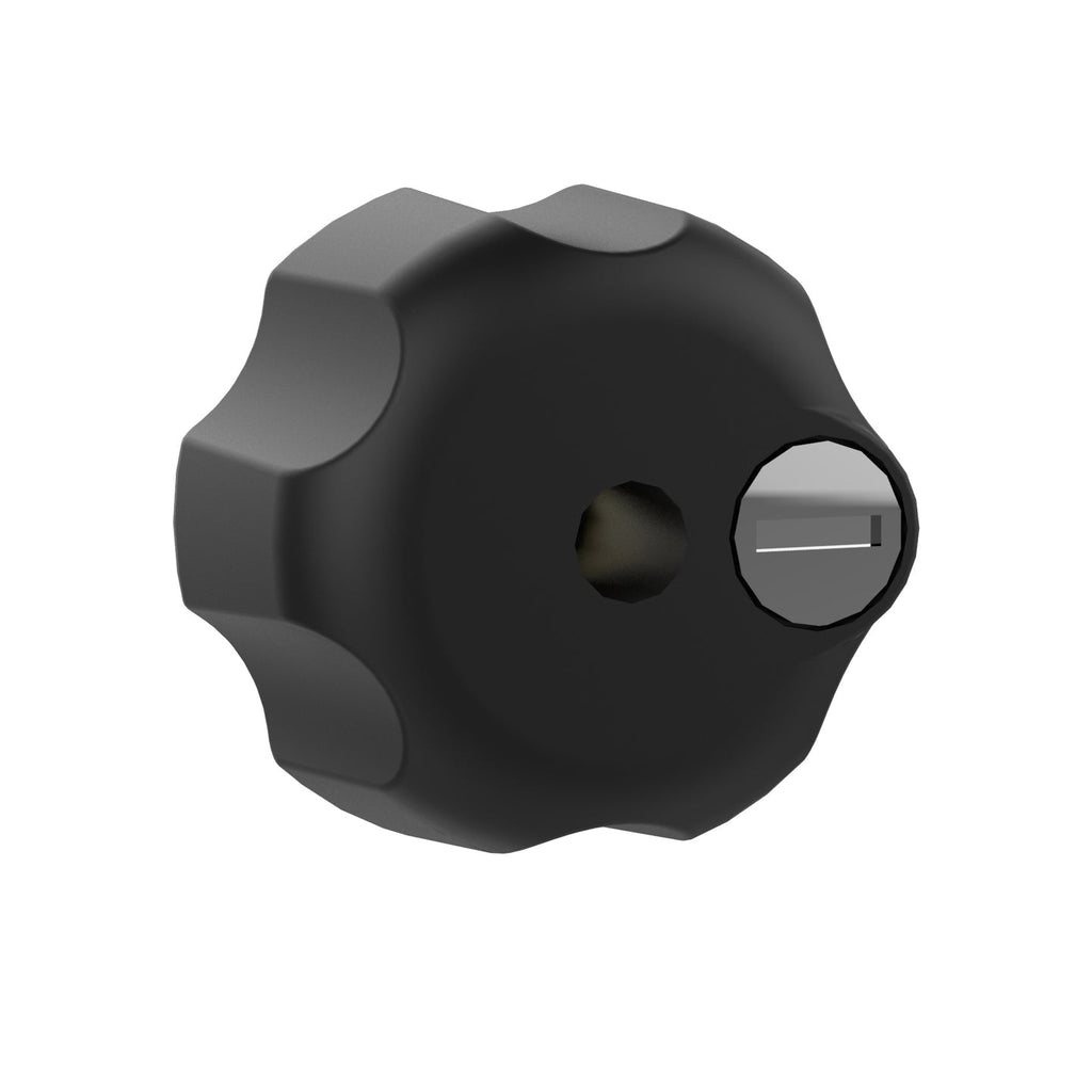 RAM® Key Lock Knob with Brass Insert for B Size Socket Arms