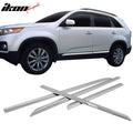 2011-2013 Kia Sorento Chrome 4PCS Lower Door Molding Trim Garnish ABS