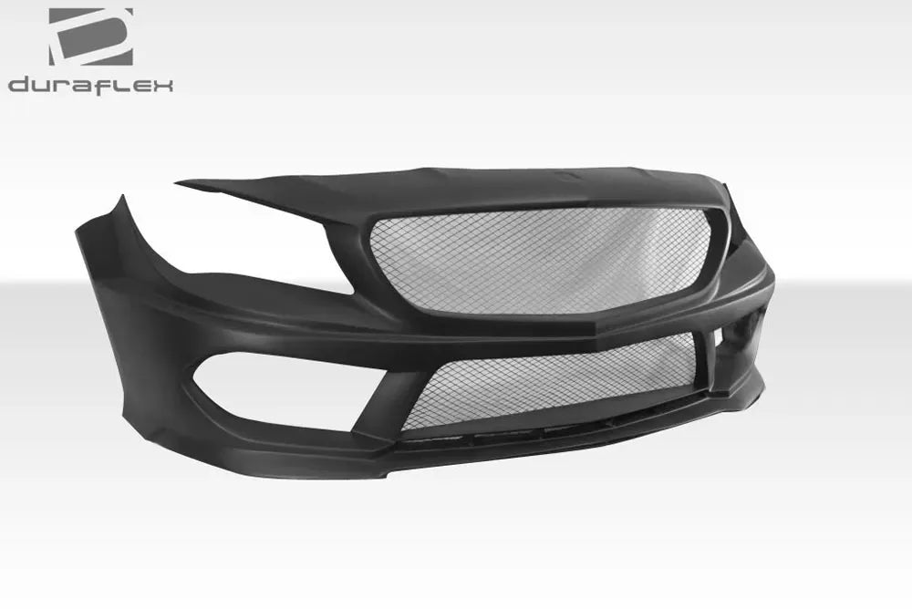 Duraflex Black Series Look Wide Body Front Bumper Cover Compatible With 2014-2015 Mercedes CLA - 7 Piece