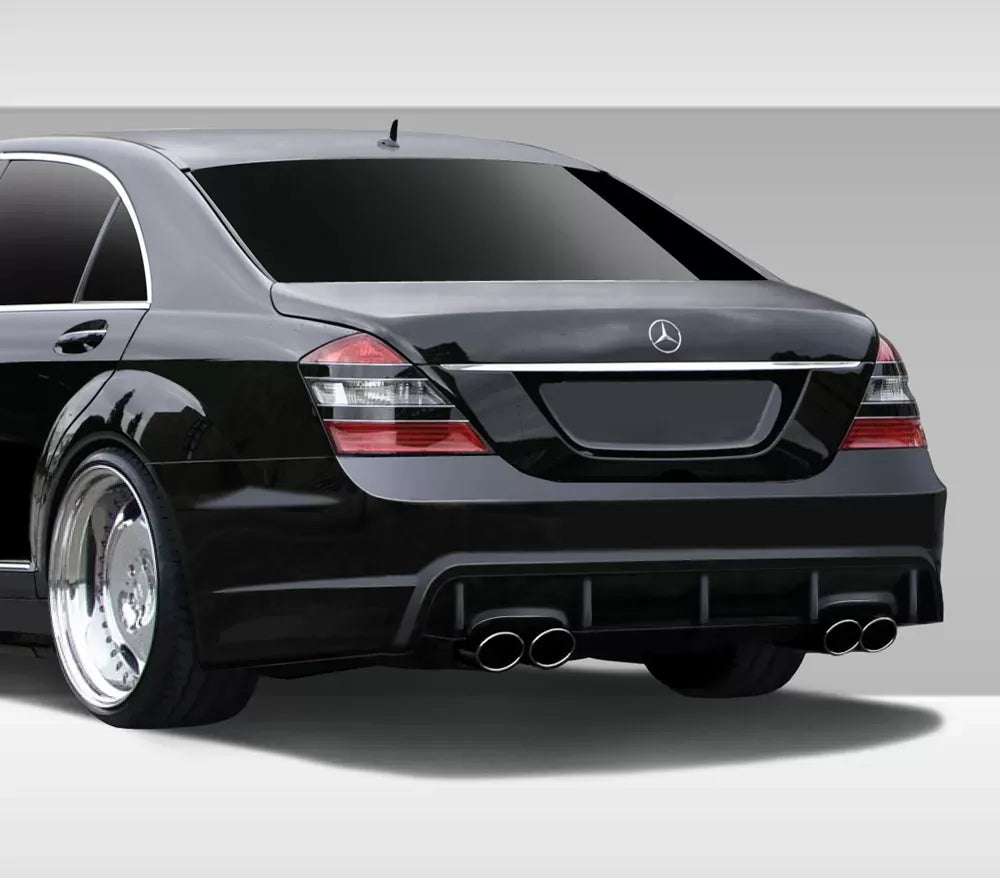 Duraflex Eros Version 3 Rear Bumper Cover Compatible With 2007-2009 Mercedes S Class - 1 Piece