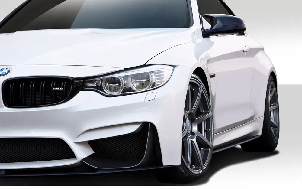 Duraflex M Performance Look Front Lip Spoiler Spat Extensions Compatible With 2014-2018 BMW M3 - 2 Piece