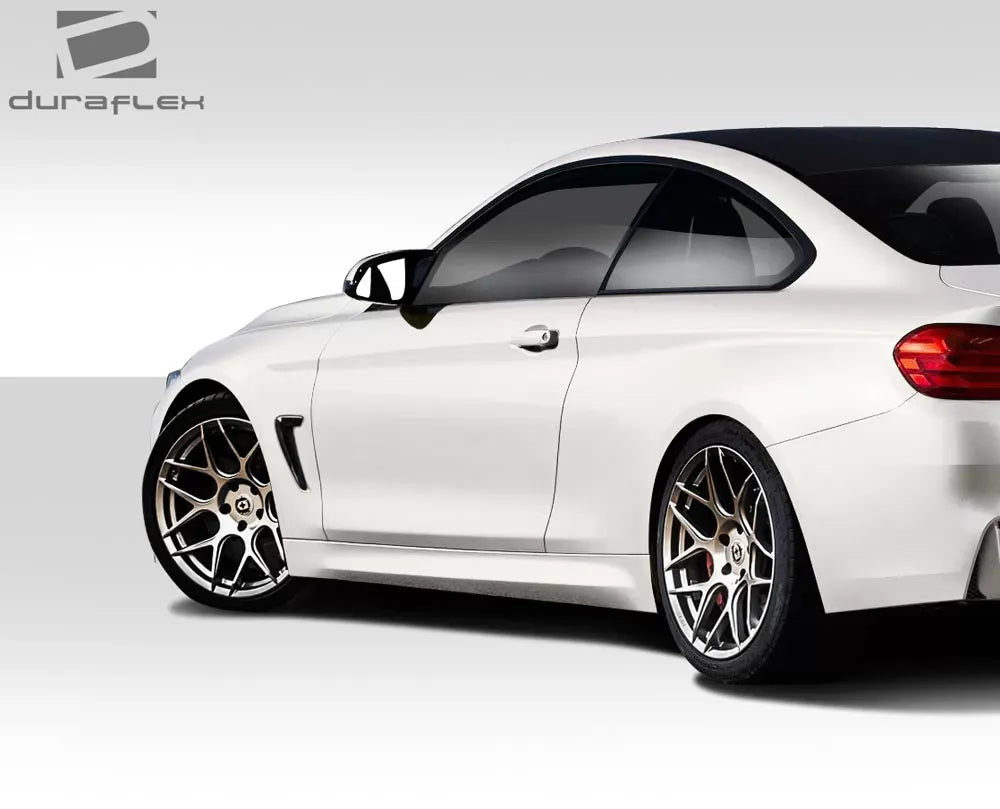 Duraflex M4 Look Side Skirts Compatible With 2014-2020 BMW 4 Series F32 - 2 Piece