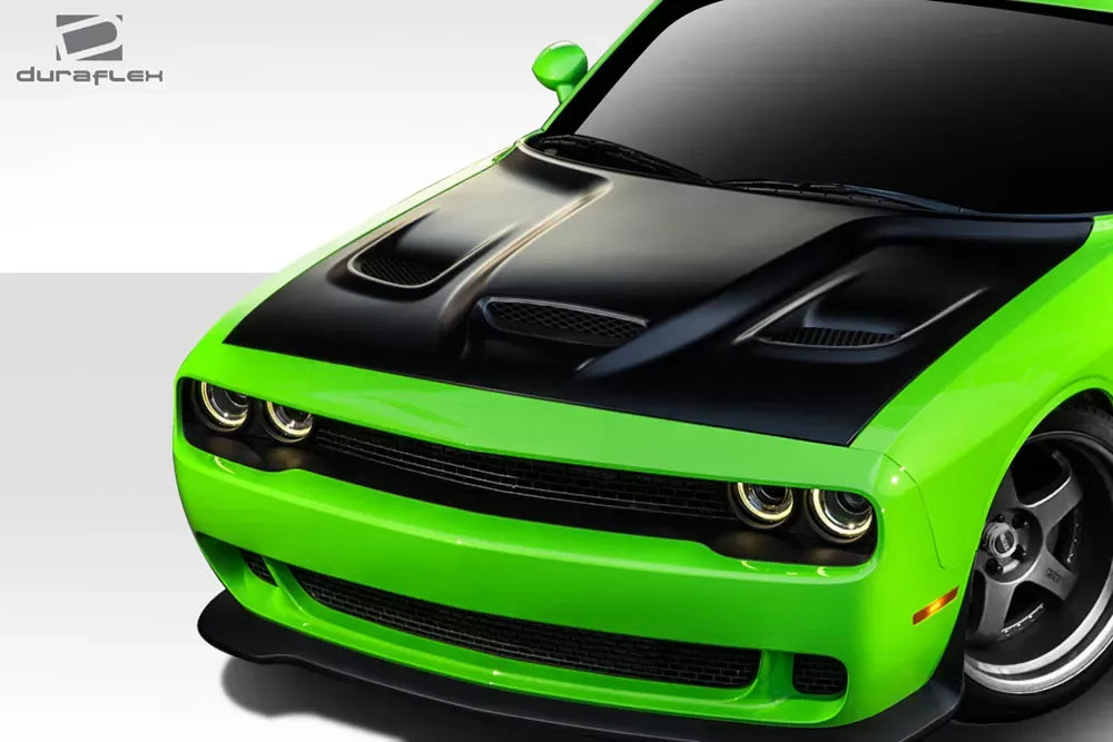 Duraflex Hellcat Hood Compatible With 2008-2023 Dodge Challenger - 1 Piece