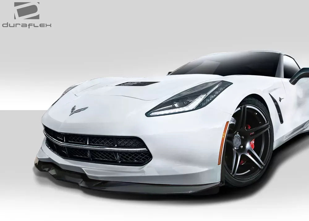 Duraflex Apex Front Lip Spoiler Compatible With 2014-2019 Chevrolet Corvette - 3 Piece