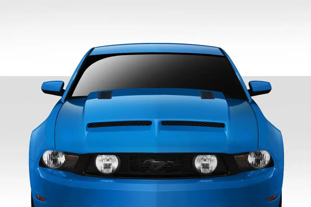 Duraflex CVX Version 6 Hood Compatible With 2010-2012 Ford Mustang - 1 Piece