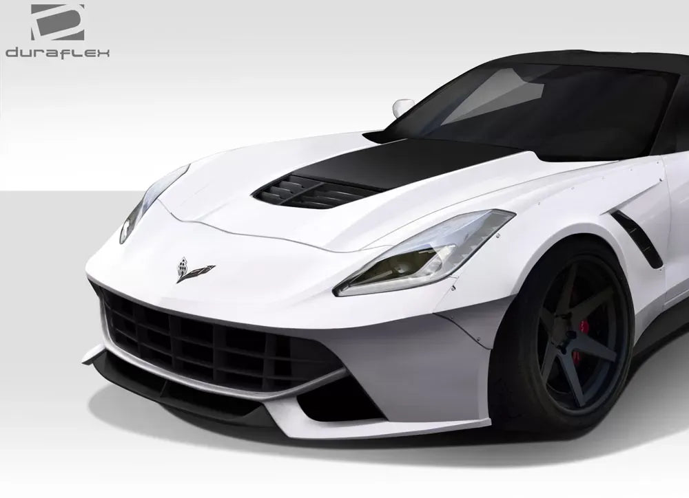 Duraflex Gran Veloce Front Bumper Cover Compatible With 2014-2019 Chevrolet Corvette - 1 Piece
