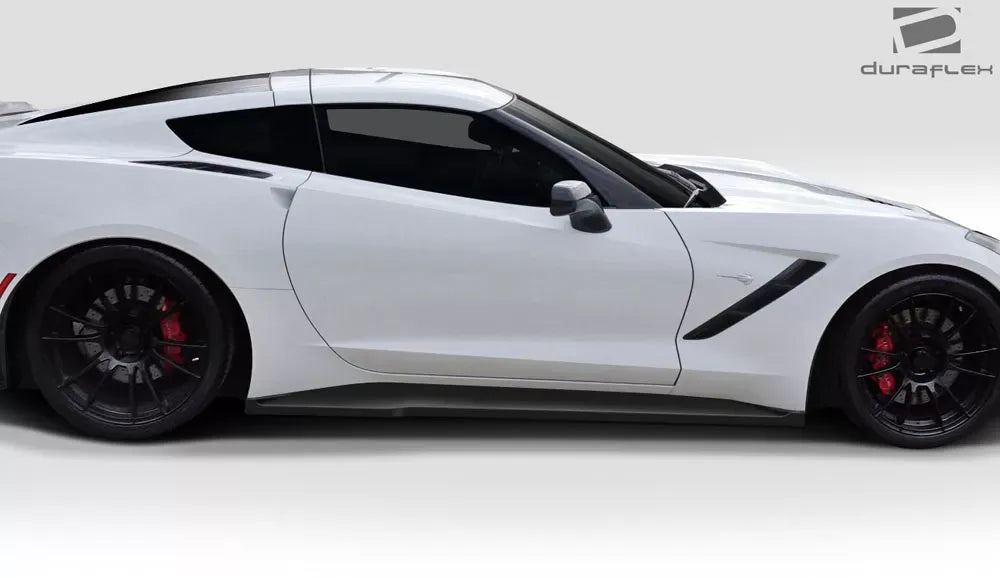 Duraflex Gran Veloce Side Skirts Compatible With 2014-2019 Chevrolet Corvette - 2 Piece